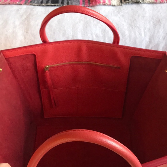 CÉLINE limited edition vermillion bag and clutch - Picture 4 of 8